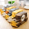 J1011-6 model CH555 series six vintage car alarm clocks, student desktop digital pointer plastic table clocks details Picture